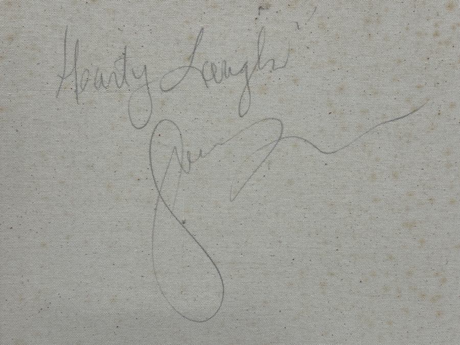 Gerrit Greve (1948-2024, Cardiff by the Sea, CA) Original Acrylic Painting On Canvas Titled 'Hearty Laughs' Signed Lower Right And Verso 40 X 30 Estimate $1,200 - $1,500 [Photo 7]