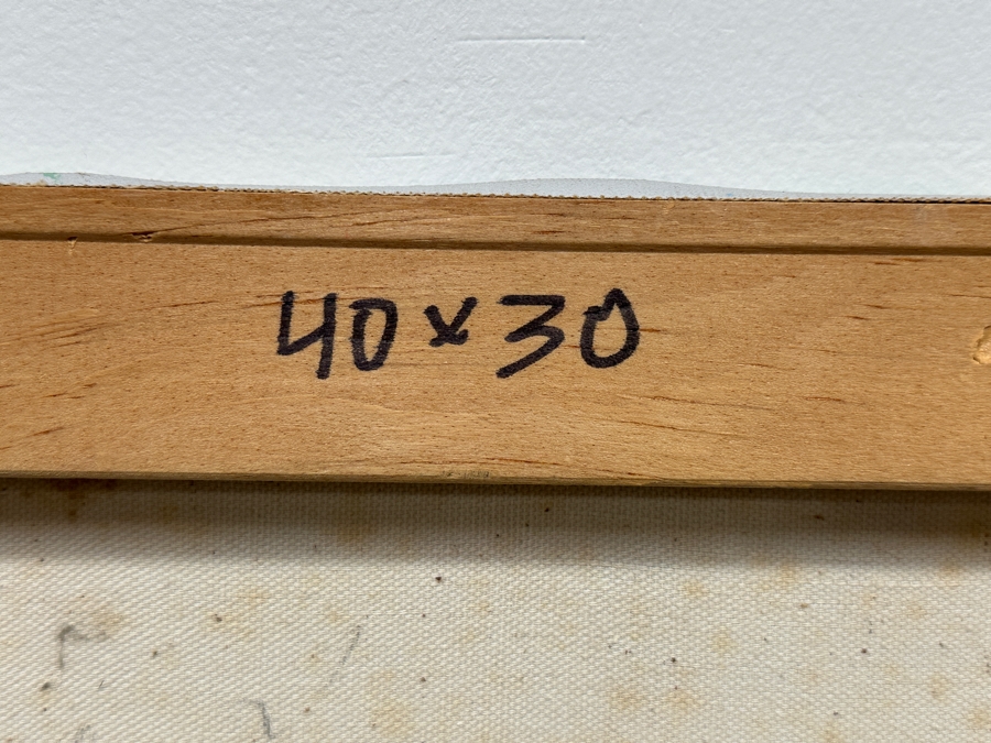 Gerrit Greve (1948-2024, Cardiff by the Sea, CA) Original Acrylic Painting On Canvas Titled 'Hearty Laughs' Signed Lower Right And Verso 40 X 30 Estimate $1,200 - $1,500 [Photo 8]