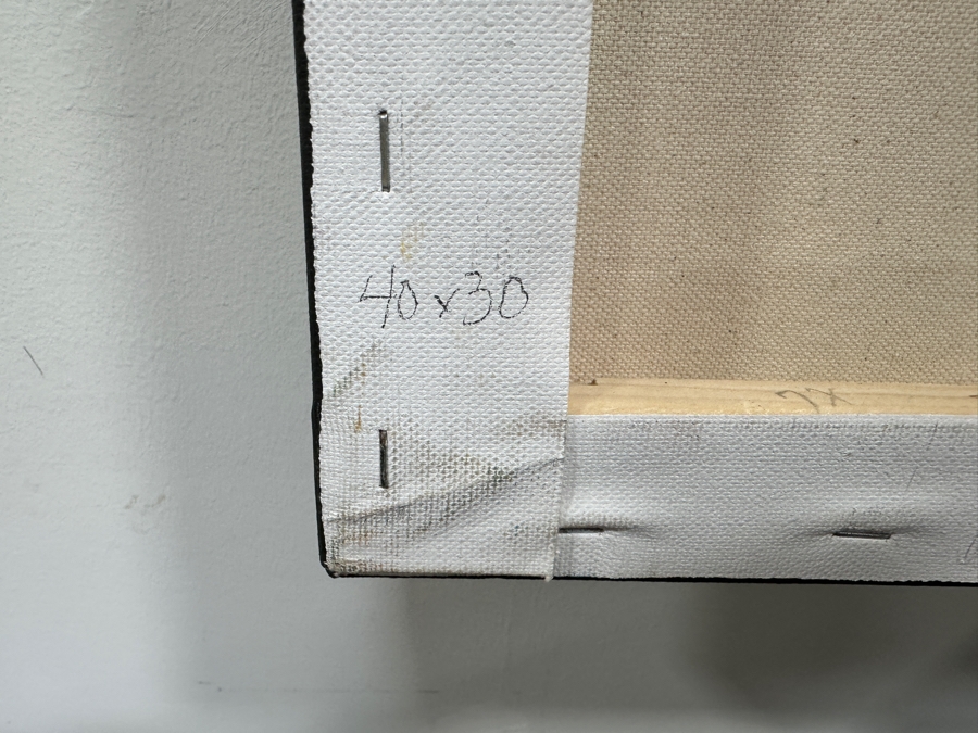 Gerrit Greve (1948-2024, Cardiff by the Sea, CA) Original Acrylic Painting On Canvas Titled 'Plants 059' 2020 Signed Verso 40' X 30' Estimate $1,200 - $1,500 [Photo 7]