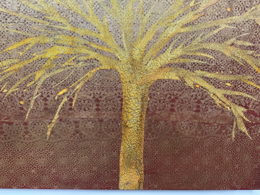 Gerrit Greve (1948-2024, Cardiff by the Sea, CA) Original Acrylic Painting On Canvas Titled 'Journey 443' 2022 Signed Verso 40' X 30' Estimate $1,200 - $1,500 [Photo 4]