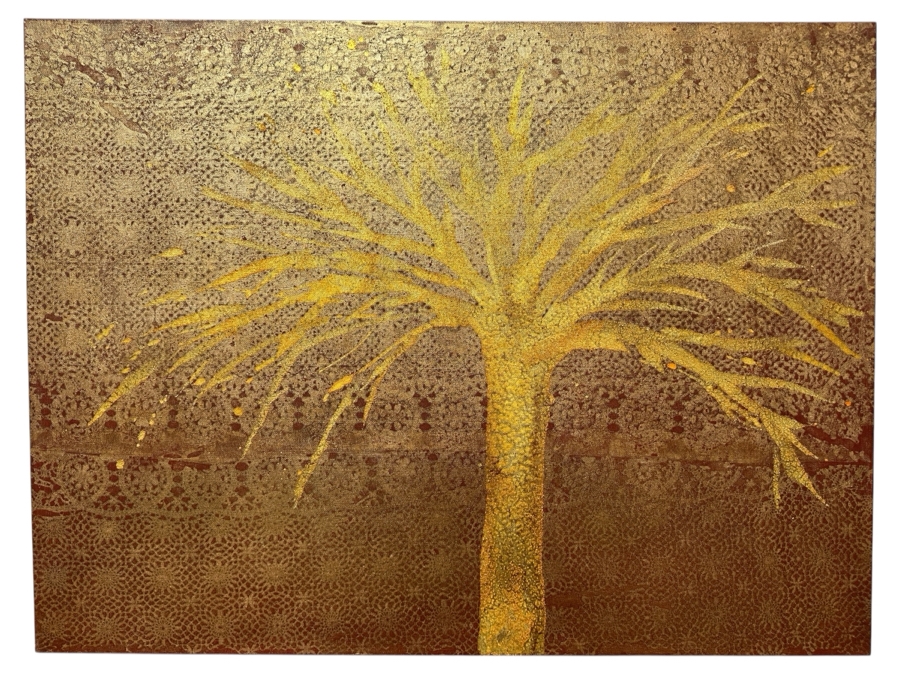 Gerrit Greve (1948-2024, Cardiff by the Sea, CA) Original Acrylic Painting On Canvas Titled 'Journey 443' 2022 Signed Verso 40' X 30' Estimate $1,200 - $1,500 [Photo 1]
