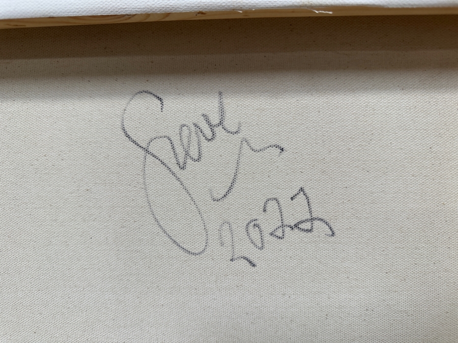 Gerrit Greve (1948-2024, Cardiff by the Sea, CA) Original Acrylic Painting On Canvas Titled 'Journey 433' 2022 Signed Lower Left And Verso 40' X 30' Estimate $1,200 - $1,500 [Photo 6]