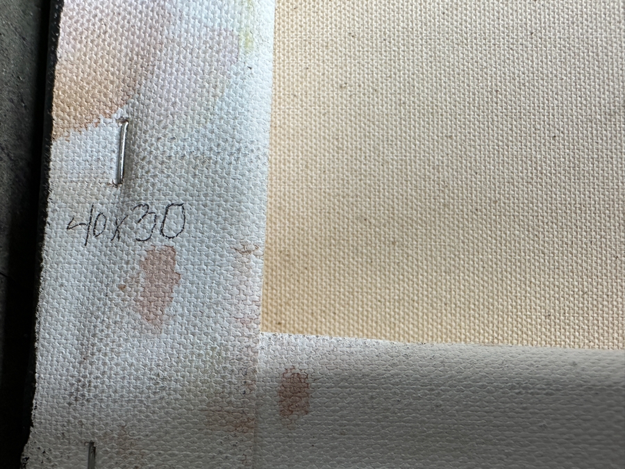 Gerrit Greve (1948-2024, Cardiff by the Sea, CA) Original Acrylic Painting On Canvas Titled 'Flowers 28' 2019 Signed Lower Left And Verso 40' X 30' Estimate $1,200 - $1,500 [Photo 8]