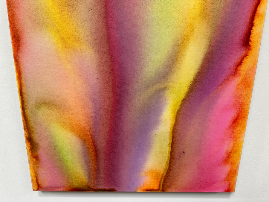 Gerrit Greve (1948-2024, Cardiff by the Sea, CA) Original Acrylic Painting On Canvas Titled 'Flowers 5' 2020 Signed Verso 30' X 40' Estimate $1,200 - $1,500 [Photo 4]