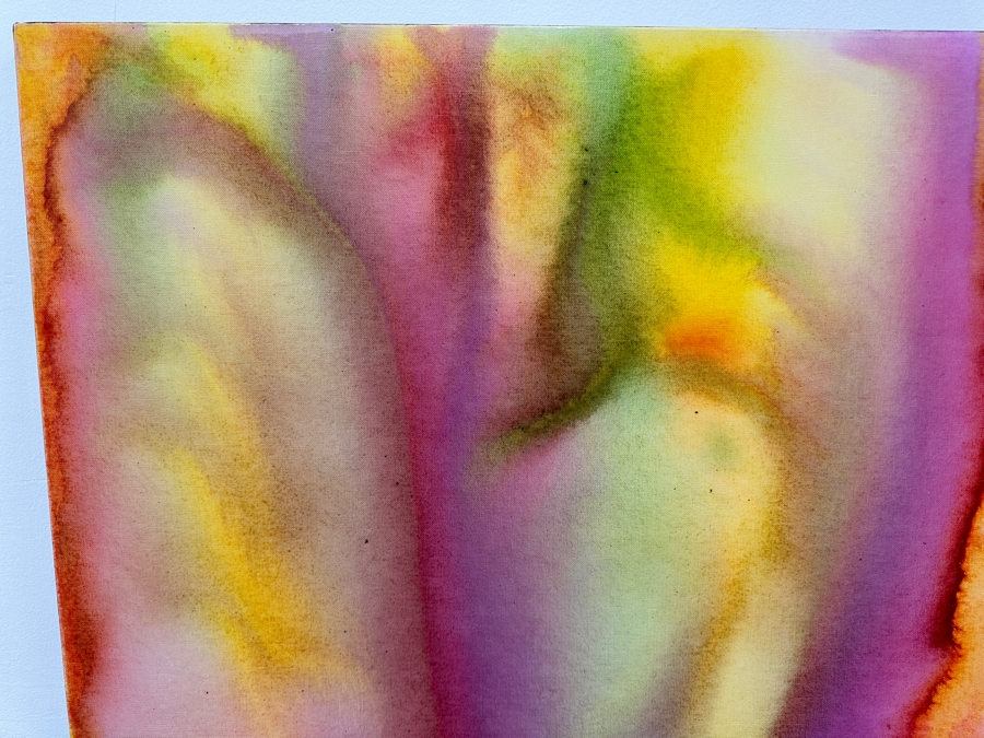 Gerrit Greve (1948-2024, Cardiff by the Sea, CA) Original Acrylic Painting On Canvas Titled 'Flowers 5' 2020 Signed Verso 30' X 40' Estimate $1,200 - $1,500 [Photo 3]