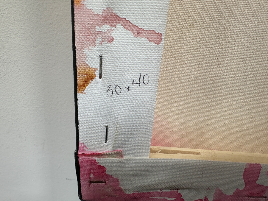 Gerrit Greve (1948-2024, Cardiff by the Sea, CA) Original Acrylic Painting On Canvas Titled 'Flowers 5' 2020 Signed Verso 30' X 40' Estimate $1,200 - $1,500 [Photo 8]