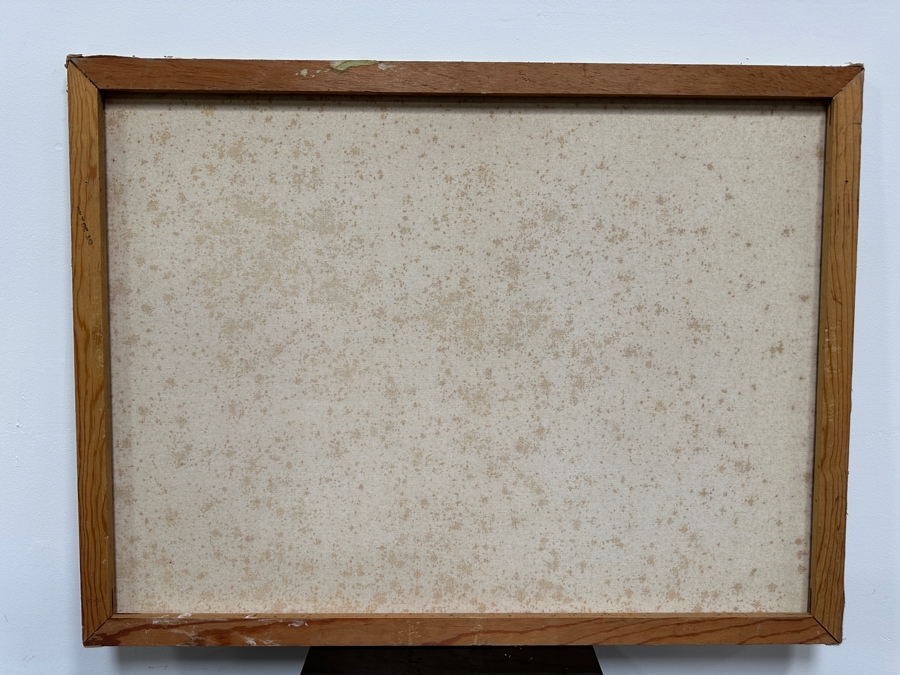 Gerrit Greve (1948-2024, Cardiff by the Sea, CA) Original Acrylic Drip Painting On Canvas Signed Lower Right 40' X 30' Estimate $1,200 - $1,500 [Photo 7]