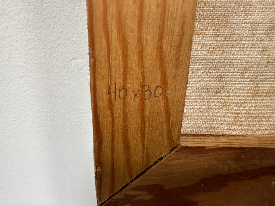 Gerrit Greve (1948-2024, Cardiff by the Sea, CA) Original Acrylic Drip Painting On Canvas Signed Lower Right 40' X 30' Estimate $1,200 - $1,500 [Photo 8]