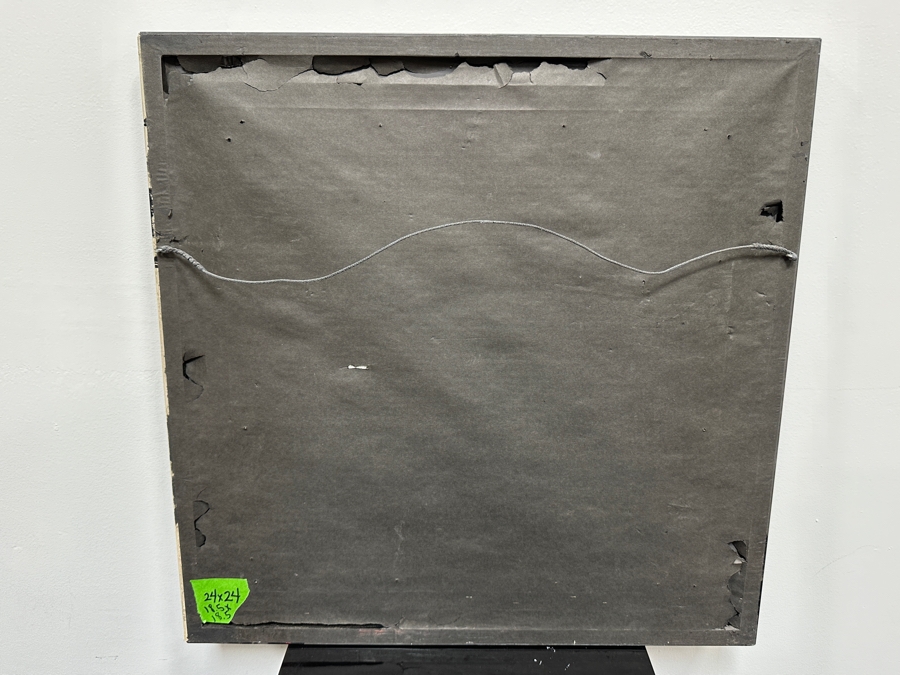 Gerrit Greve (1948-2024, Cardiff by the Sea, CA) Original Acrylic Painting On Tile Signed Lower Left 18.5' X 18.5' Framed 24' X 24' Estimate $342 - $428 [Photo 7]