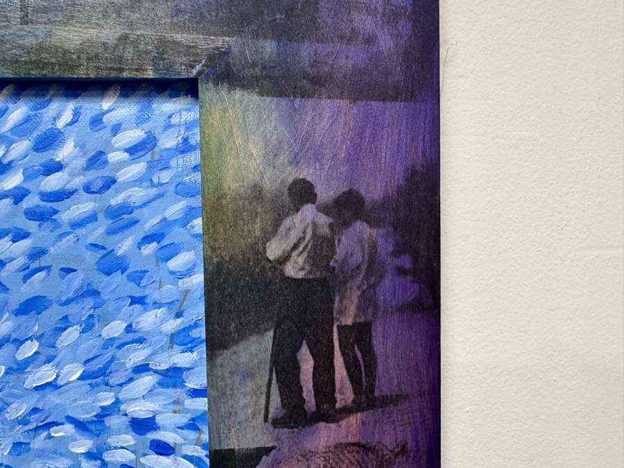 Gerrit Greve (1948-2024, Cardiff by the Sea, CA) Original Acrylic And Carbon Transfers Painting On Canvas And Wood Titled 'Ted's Cherry Tree #2' 1998 Signed Lower Right And Verso 24' X 30' Framed 32' X 38' Estimate $1,216 - $1,520 [Photo 13]