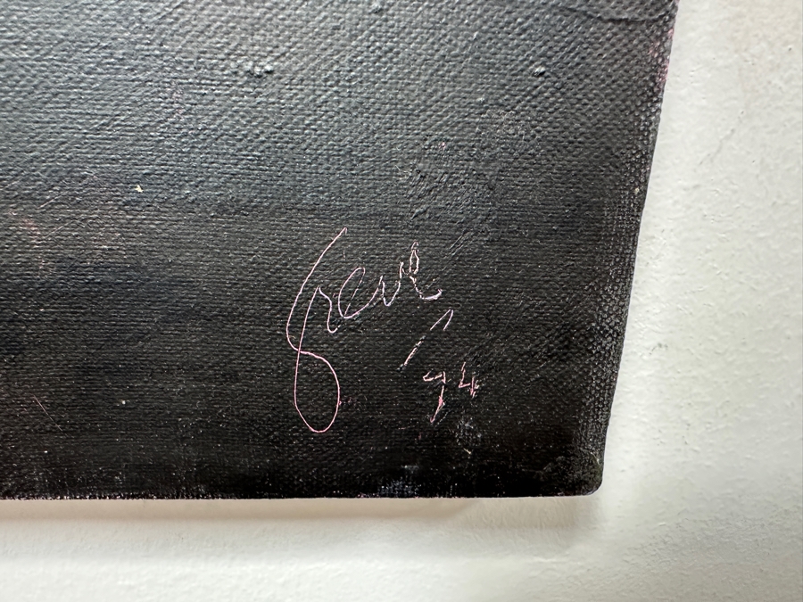 Gerrit Greve (1948-2024, Cardiff by the Sea, CA) Original Acrylic Painting On Canvas Titled 'The Pink Rose' 1974 Signed Lower Right 28' X 34' Estimate $952 - $1,190 [Photo 5]