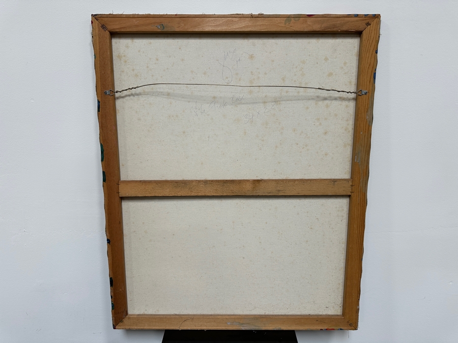 Gerrit Greve (1948-2024, Cardiff by the Sea, CA) Original Acrylic Painting On Canvas Titled 'The Pink Rose' 1974 Signed Lower Right 28' X 34' Estimate $952 - $1,190 [Photo 6]