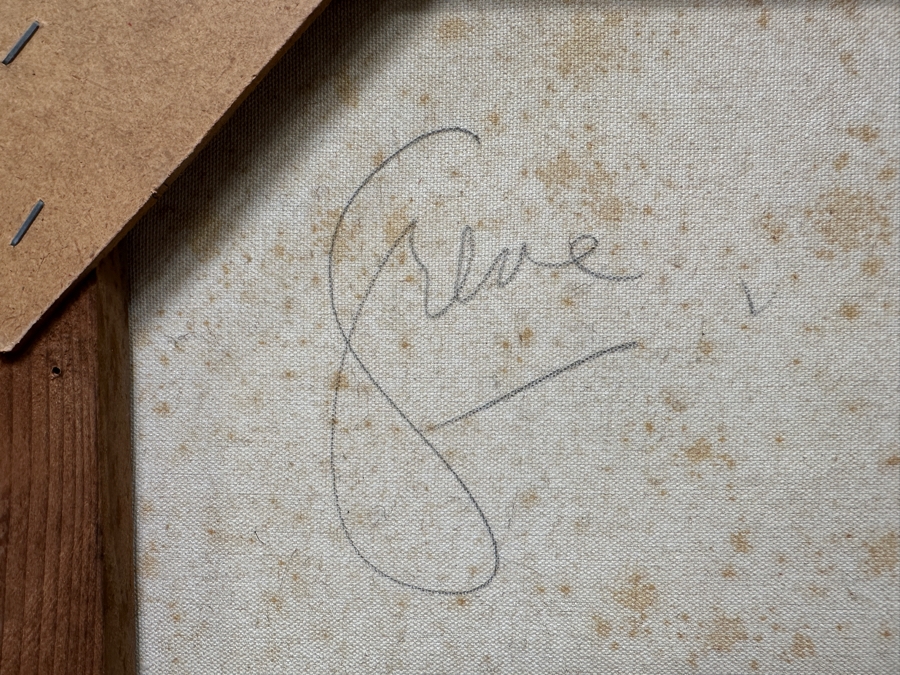 Gerrit Greve (1948-2024, Cardiff by the Sea, CA) Original Acrylic Drip Painting On Canvas Signed Lower Right And Verso 30' X 36' Estimate $1,080 - $1,350 [Photo 8]