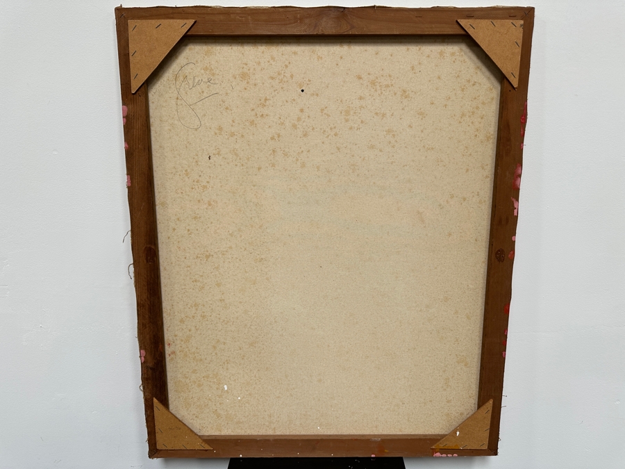 Gerrit Greve (1948-2024, Cardiff by the Sea, CA) Original Acrylic Drip Painting On Canvas Signed Lower Right And Verso 30' X 36' Estimate $1,080 - $1,350 [Photo 7]