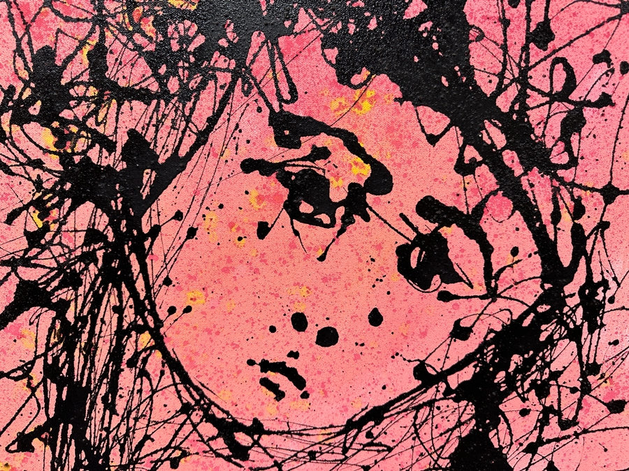 Gerrit Greve (1948-2024, Cardiff by the Sea, CA) Original Acrylic Drip Painting On Canvas Signed Lower Right And Verso 30' X 36' Estimate $1,080 - $1,350 [Photo 4]