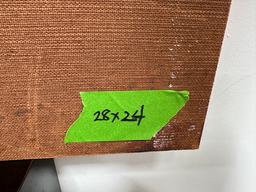 Gerrit Greve (1948-2024, Cardiff by the Sea, CA) Original Acrylic Painting On Board Titled 'Lollipop Trees' 1973 Signed Lower Right 28' X 24' Estimate $672 - $840 [Photo 8]