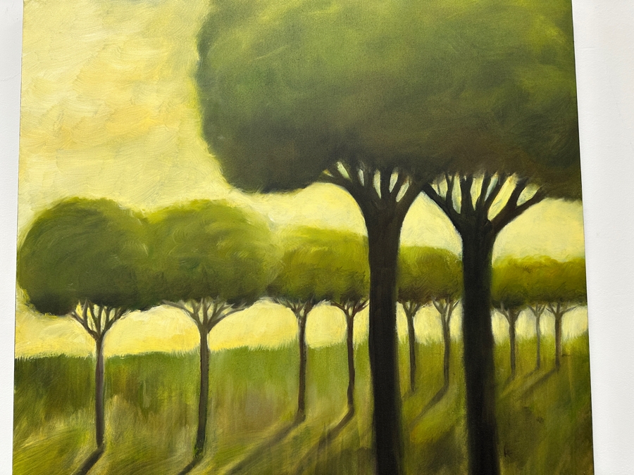 Gerrit Greve (1948-2024, Cardiff by the Sea, CA) Original Acrylic Painting On Canvas Titled 'Trees 57' 2004 Signed Verso 36' X 36' Estimate $1,296 - $1,620 [Photo 4]