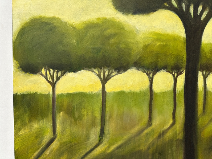 Gerrit Greve (1948-2024, Cardiff by the Sea, CA) Original Acrylic Painting On Canvas Titled 'Trees 57' 2004 Signed Verso 36' X 36' Estimate $1,296 - $1,620 [Photo 3]
