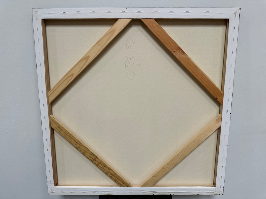 Gerrit Greve (1948-2024, Cardiff by the Sea, CA) Original Acrylic Painting On Canvas Titled 'Trees 57' 2004 Signed Verso 36' X 36' Estimate $1,296 - $1,620 [Photo 5]