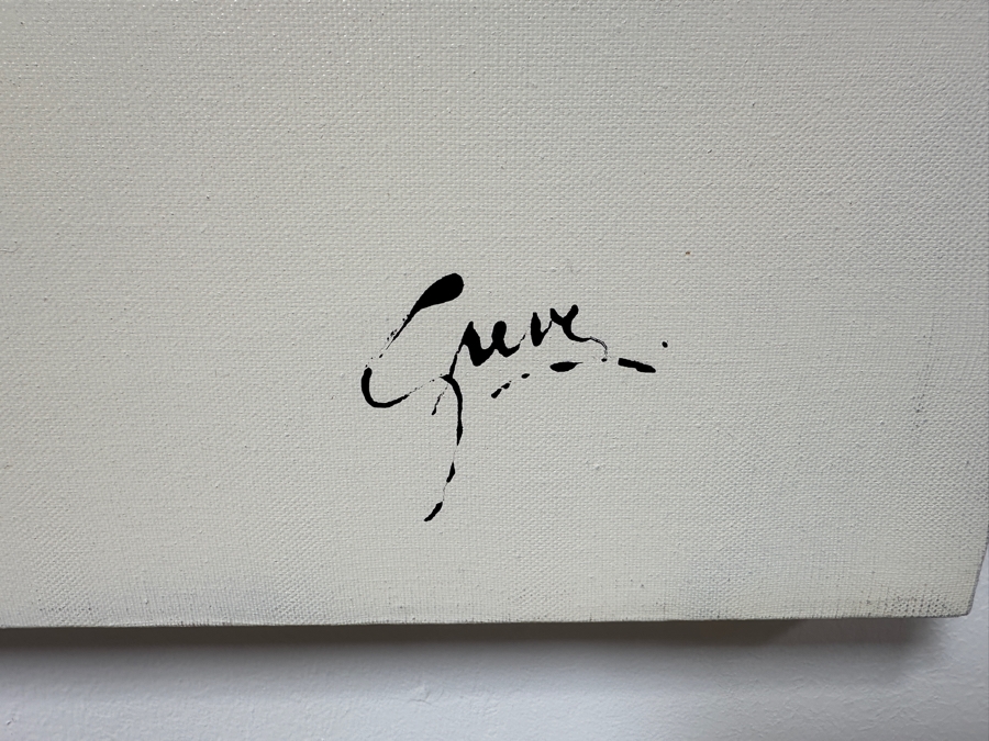 Gerrit Greve (1948-2024, Cardiff by the Sea, CA) Original Acrylic Drip Painting On Canvas Signed Lower Right 36' X 36' Estimate $1,296 - $1,620 [Photo 4]