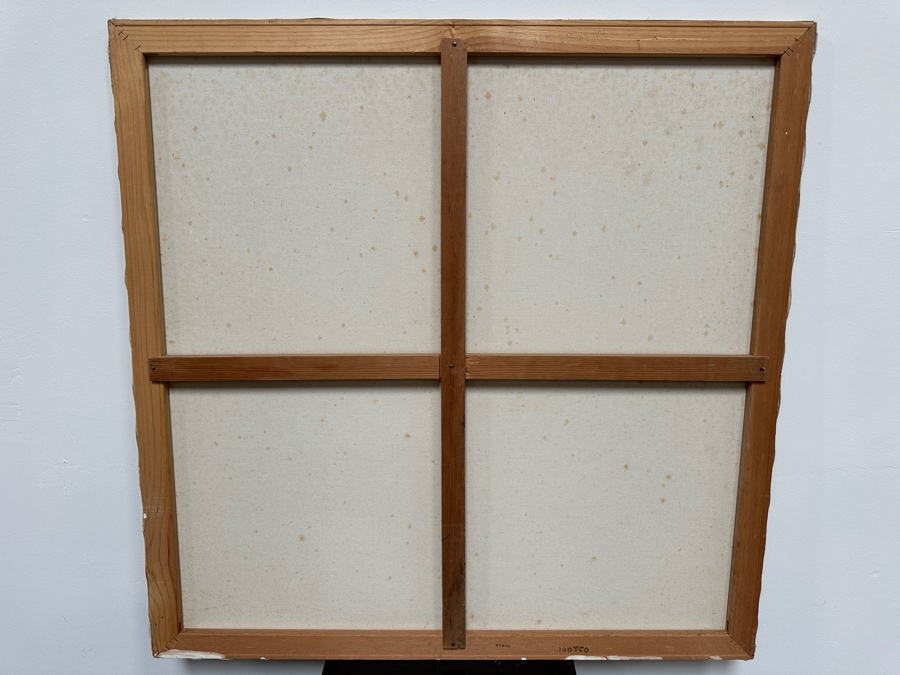 Gerrit Greve (1948-2024, Cardiff by the Sea, CA) Original Acrylic Drip Painting On Canvas Signed Lower Right 36' X 36' Estimate $1,296 - $1,620 [Photo 5]