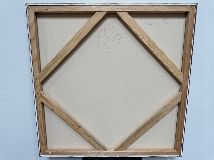 Gerrit Greve (1948-2024, Cardiff by the Sea, CA) Original Acrylic Sand Painting On Canvas Titled 'Journey 158' 2007 Signed Verso 36' X 36' Estimate $1,296 - $1,620 [Photo 6]