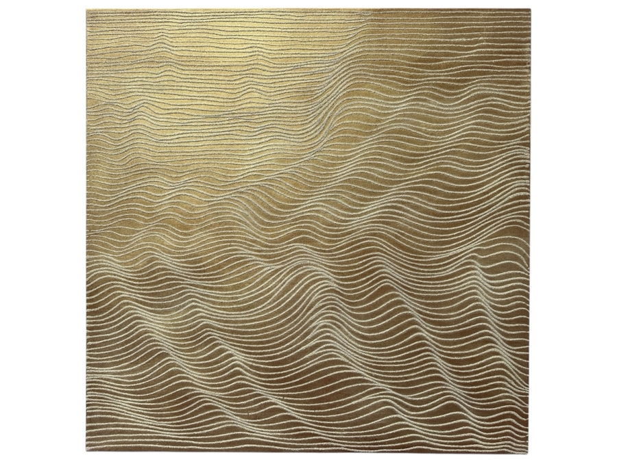 Gerrit Greve (1948-2024, Cardiff by the Sea, CA) Original Acrylic Sand Painting On Canvas Titled 'Journey 158' 2007 Signed Verso 36' X 36' Estimate $1,296 - $1,620