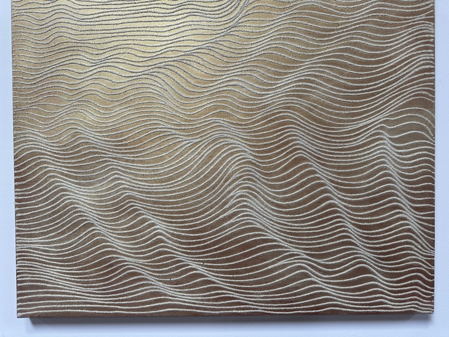 Gerrit Greve (1948-2024, Cardiff by the Sea, CA) Original Acrylic Sand Painting On Canvas Titled 'Journey 158' 2007 Signed Verso 36' X 36' Estimate $1,296 - $1,620 [Photo 5]