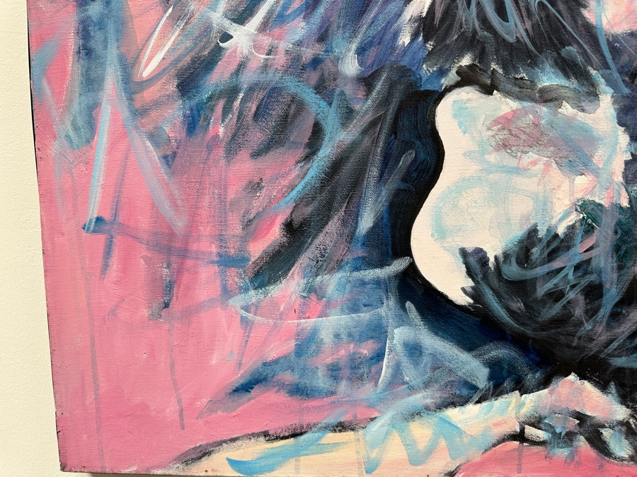 Gerrit Greve (1948-2024, Cardiff by the Sea, CA) Original Acrylic Painting On Canvas Titled 'Puccini - Madama Butterfly' Signed Lower Right 36' X 36' Estimate $1,296 - $1,620 [Photo 5]