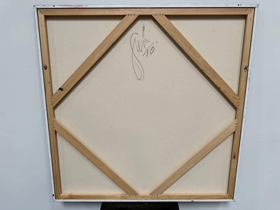 Gerrit Greve (1948-2024, Cardiff by the Sea, CA) Original Acrylic Painting On Canvas 2010 Signed Verso 36' X 36' Estimate $1,296 - $1,620 [Photo 5]