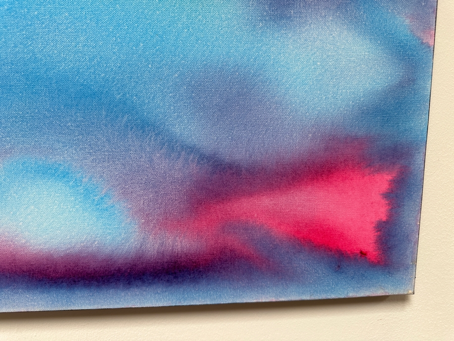 Gerrit Greve (1948-2024, Cardiff by the Sea, CA) Original Acrylic Painting On Canvas Titled 'Flowers 9' 2020 Signed Verso 36' X 36' Estimate $1,296 - $1,620 [Photo 3]