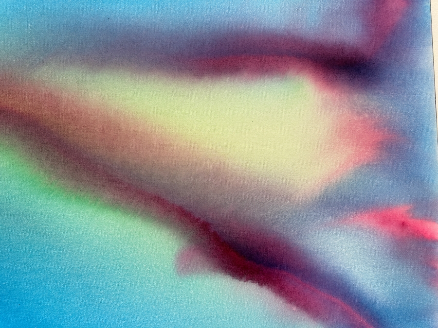 Gerrit Greve (1948-2024, Cardiff by the Sea, CA) Original Acrylic Painting On Canvas Titled 'Flowers 9' 2020 Signed Verso 36' X 36' Estimate $1,296 - $1,620 [Photo 4]