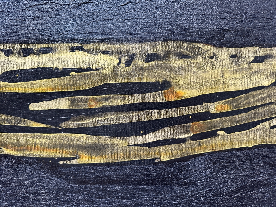 Gerrit Greve (1948-2024, Cardiff by the Sea, CA) Original Acrylic Painting On Canvas Titled 'Spirit Boat I' 2007 Signed Verso 48' X 24' Estimate $1,152 - $1,440 [Photo 3]