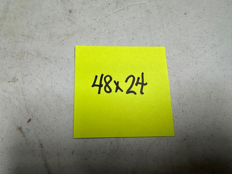 Gerrit Greve (1948-2024, Cardiff by the Sea, CA) Original Acrylic Painting On Canvas Titled 'Spirit Boat With Anchor 57' 2007 Signed Verso 48' X 24' Estimate $1,152 - $1,440 [Photo 8]