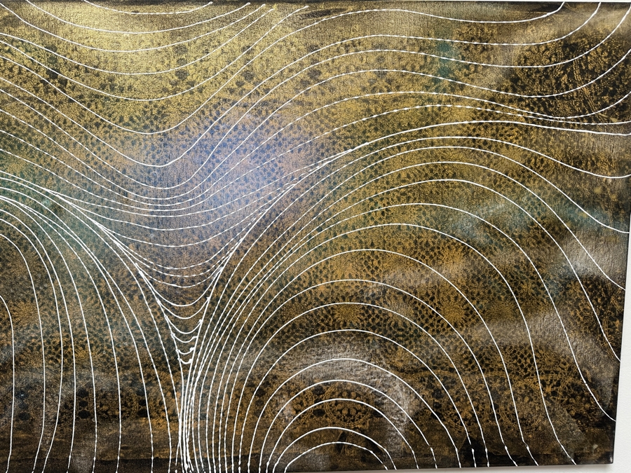 Gerrit Greve (1948-2024, Cardiff by the Sea, CA) Original Acrylic Painting On Canvas Signed Verso 48' X 24' Estimate $1,152 - $1,440 [Photo 4]