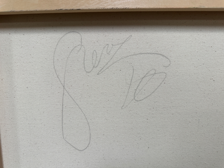 Gerrit Greve (1948-2024, Cardiff by the Sea, CA) Original Acrylic Painting On Canvas Signed Verso 48' X 24' Estimate $1,152 - $1,440 [Photo 7]