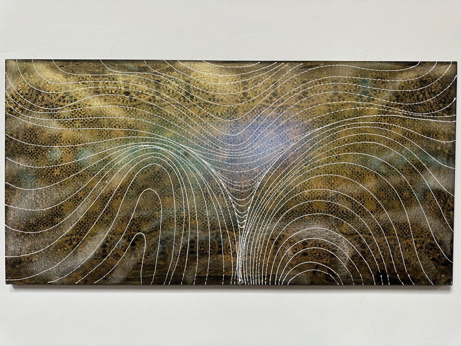 Gerrit Greve (1948-2024, Cardiff by the Sea, CA) Original Acrylic Painting On Canvas Signed Verso 48' X 24' Estimate $1,152 - $1,440 [Photo 2]