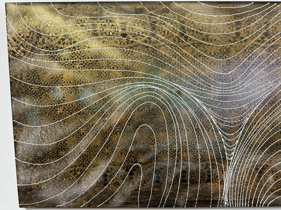 Gerrit Greve (1948-2024, Cardiff by the Sea, CA) Original Acrylic Painting On Canvas Signed Verso 48' X 24' Estimate $1,152 - $1,440 [Photo 5]