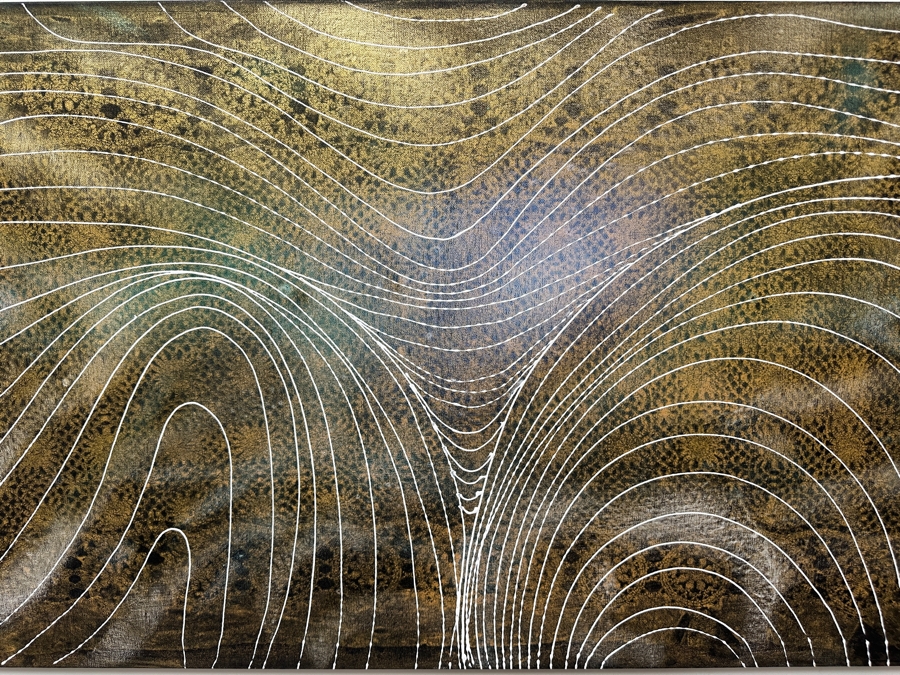 Gerrit Greve (1948-2024, Cardiff by the Sea, CA) Original Acrylic Painting On Canvas Signed Verso 48' X 24' Estimate $1,152 - $1,440 [Photo 3]