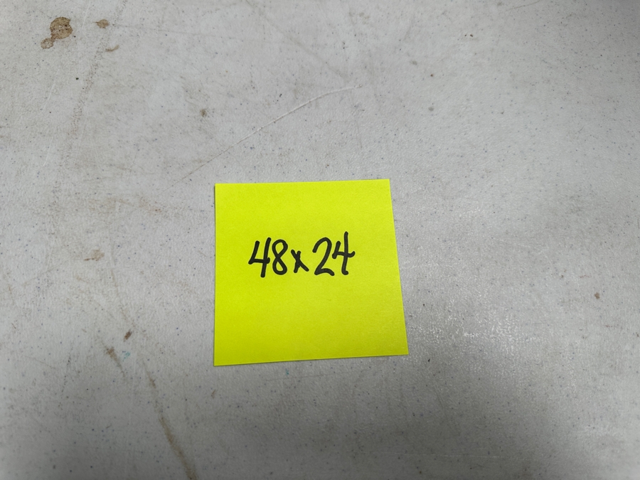 Gerrit Greve (1948-2024, Cardiff by the Sea, CA) Original Acrylic Diptych Painting On Canvas Titled 'Vegas Garden'  Signed Verso 96' X 24' Estimate $2,304 - $2,880 [Photo 11]