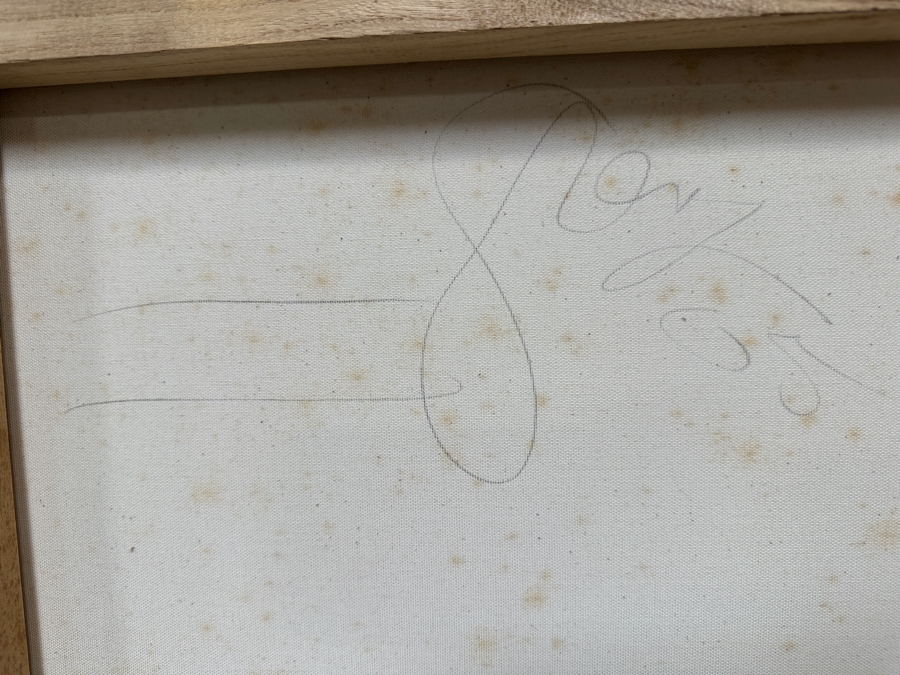 Gerrit Greve (1948-2024, Cardiff by the Sea, CA) Original Acrylic Diptych Painting On Canvas Titled 'Vegas Garden'  Signed Verso 96' X 24' Estimate $2,304 - $2,880 [Photo 9]