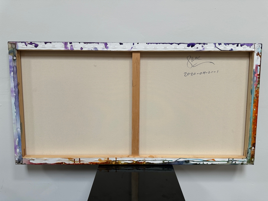 Gerrit Greve (1948-2024, Cardiff by the Sea, CA) Original Acrylic Painting On Canvas 2020 Signed Verso 48' X 24' Estimate $1,152 - $1,440 [Photo 6]