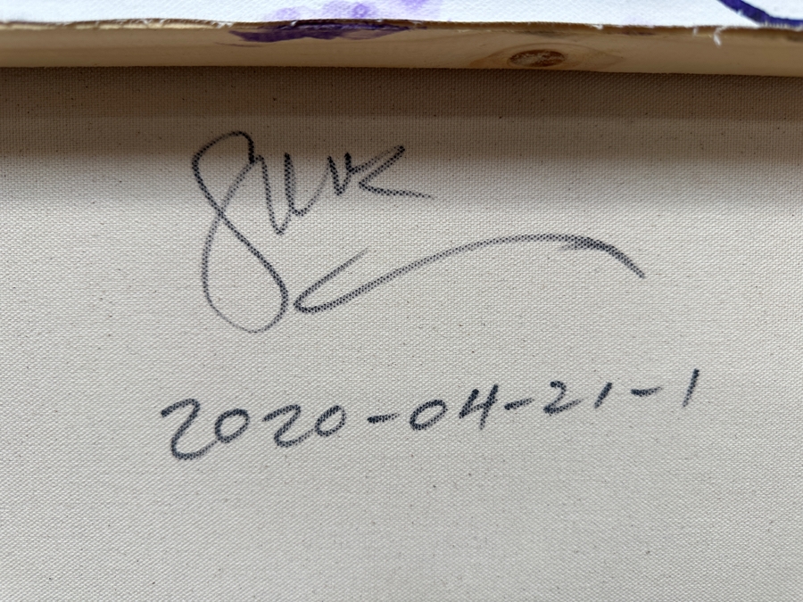 Gerrit Greve (1948-2024, Cardiff by the Sea, CA) Original Acrylic Painting On Canvas 2020 Signed Verso 48' X 24' Estimate $1,152 - $1,440 [Photo 7]