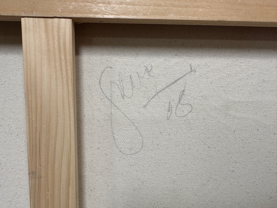 Gerrit Greve (1948-2024, Cardiff by the Sea, CA) Original Acrylic Painting On Canvas 2008 Signed Verso 48' X 24' Estimate $1,152 - $1,440 [Photo 7]