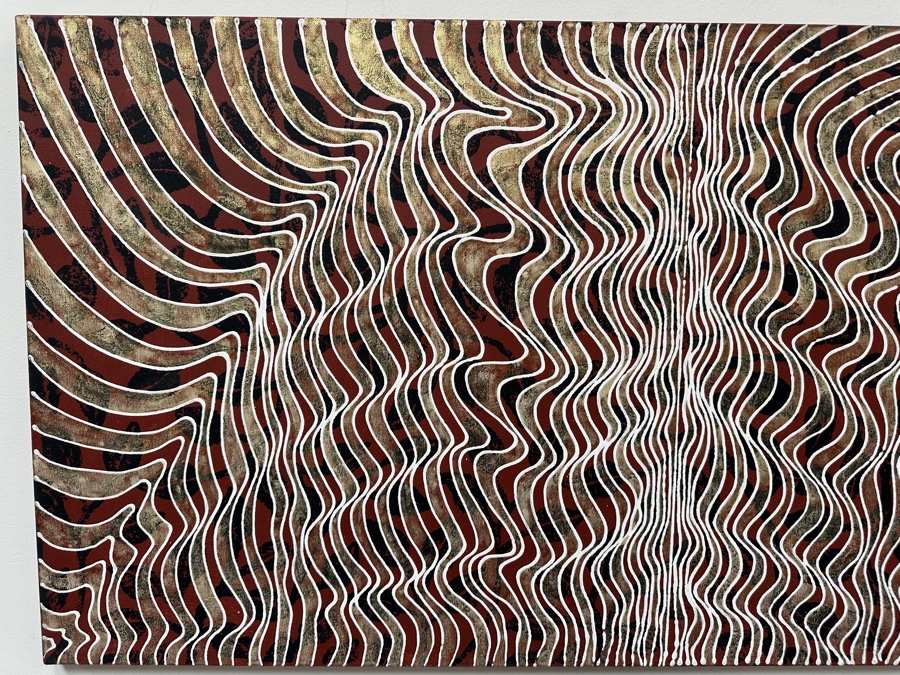 Gerrit Greve (1948-2024, Cardiff by the Sea, CA) Original Acrylic Painting On Canvas 2008 Signed Verso 48' X 24' Estimate $1,152 - $1,440 [Photo 4]