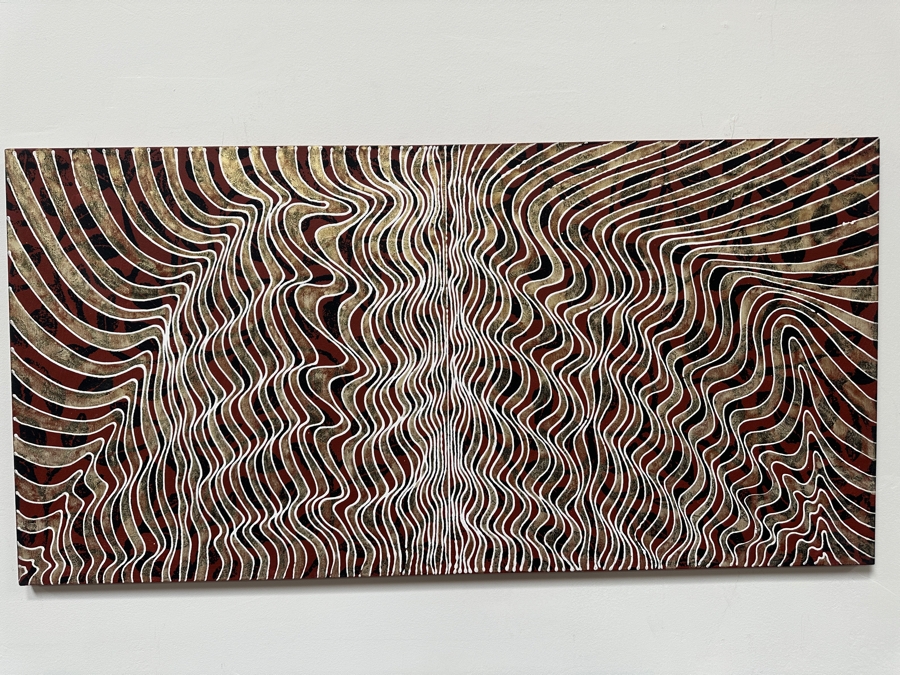 Gerrit Greve (1948-2024, Cardiff by the Sea, CA) Original Acrylic Painting On Canvas 2008 Signed Verso 48' X 24' Estimate $1,152 - $1,440 [Photo 2]