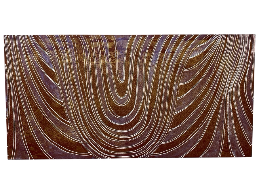 Gerrit Greve (1948-2024, Cardiff by the Sea, CA) Original Acrylic Painting On Canvas 2010 Signed Verso 48' X 24' Estimate $1,152 - $1,440 [Photo 1]