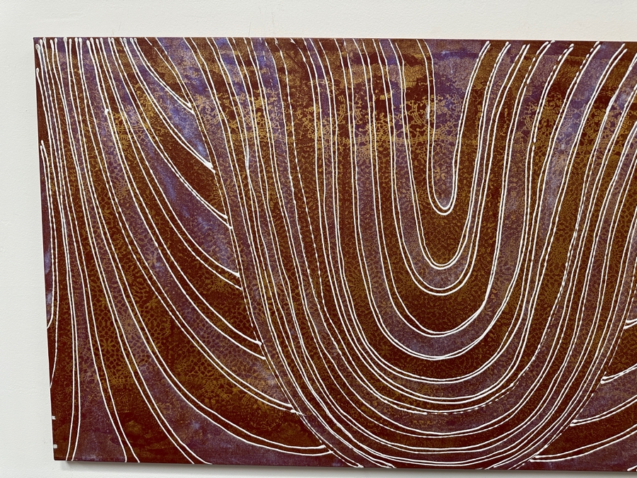 Gerrit Greve (1948-2024, Cardiff by the Sea, CA) Original Acrylic Painting On Canvas 2010 Signed Verso 48' X 24' Estimate $1,152 - $1,440 [Photo 4]