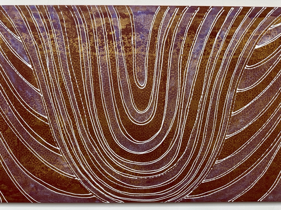 Gerrit Greve (1948-2024, Cardiff by the Sea, CA) Original Acrylic Painting On Canvas 2010 Signed Verso 48' X 24' Estimate $1,152 - $1,440 [Photo 3]