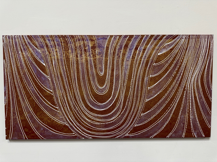 Gerrit Greve (1948-2024, Cardiff by the Sea, CA) Original Acrylic Painting On Canvas 2010 Signed Verso 48' X 24' Estimate $1,152 - $1,440 [Photo 2]